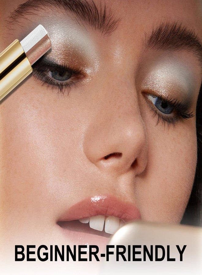 Boobeen Waterproof Eyeshadow Stick, 2-Color Shimmer Eye Makeup, All Day Wear, Silky Smooth & Beginner-Friendly Eye Shadow - Image 5